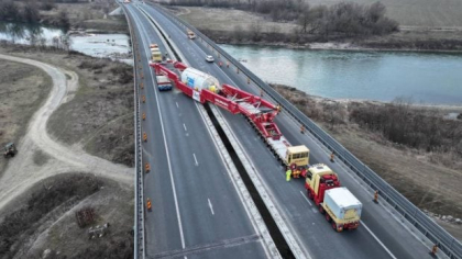 Ultimul transport agabaritic pentru Termocentrala Mintia intră în țară sâmbătă. Circulația va fi restricționată pe mai multe drumuri