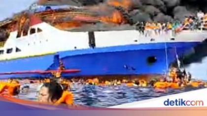"Ardem pe mare... avem nevoie de ajutor". Imagini dramatice în Indonezia. Feribot cu 280 de turişti, mistuit de un incendiu violent. Cel puţin 3 morţi şi zeci de dispăruţi VIDEO FOTO