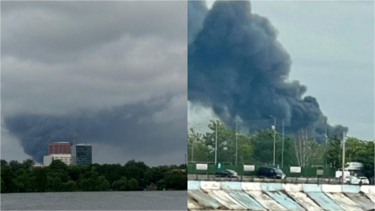 BREAKING! Incendiu violent în București: nu deschideți ferestrele! ISU a emis Ro-Alert