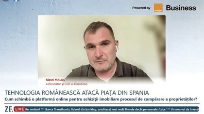 ZF Live. Matei Maloş, cofondator şi CEO al Directimo, platformă online pentru achiziţii imobiliare: Avem deschisă o rundă de finanţare care să ne ajute să atingem obiectivele de dezvoltare. Vrem să ridicăm 2 milioane de euro