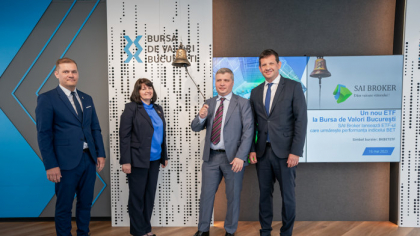 SAI Broker a listat astăzi la Bursa de Valori un nou ETF care urmăreşte performanţa indicelui de referinţă BET