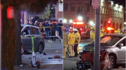 Un bărbat a intrat cu mașina în mulțume, la Hollywood. Autoritățile anunță zeci de victime