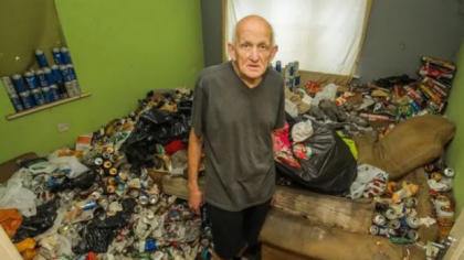 Un chiriaș de coșmar a lăsat un munte format din mii de doze de bere când a plecat din apartament. Dar proprietarii au fost oripilați de un alt detaliu