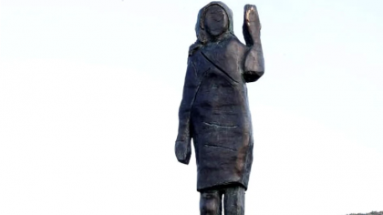 Statuia Melaniei Trump a fost tăiată și furată. Polițiștii au deschis o anchetă