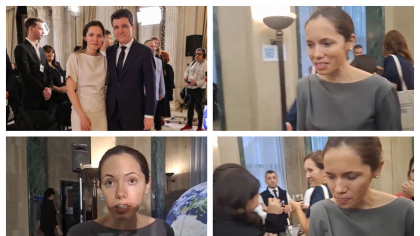 Mirabela Grădinaru, partenera președintelui Nicușor Dan, apariţie-surpriză la Guvern