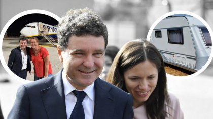 Nicuşor Dan şi Mirabela Grădinaru trăiesc împreună, dar se distrează separat. Preşedintele la Milano cu fiica- “soţia” în vacanţă cu rulota