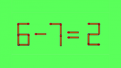TEST IQ | 6-7=2 este greșit. Corectați egalitatea, mutând un singur chibrit!