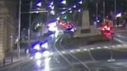 Accident surprins de camere, chiar în centrul Iașiului. Ce s-a întâmplat
