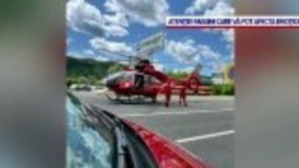 Accident grav în dreptul localității Breaza. Doi pasageri au fost duși la spital cu elicopterul SMURD
