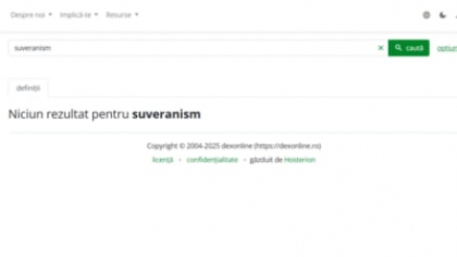 Dexonline, o nouă mișcare în campania electorală. Ce arată pagina, când utilizatorii vor să afle ce înseamnă „suveranism”