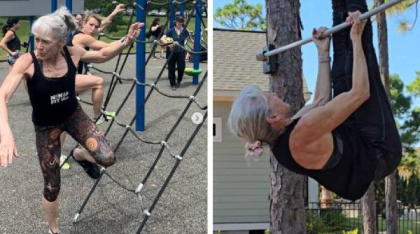 De la zero tracțiuni la „ninja warrior”: cum și-a construit o bunicuță mușchii, curajul și viața