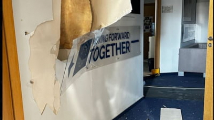”Adevăratul răspuns al Moscovei la eforturile de pace”. Clădirea misiunii UE în Ucraina, atacată cu rachete VIDEO/FOTO