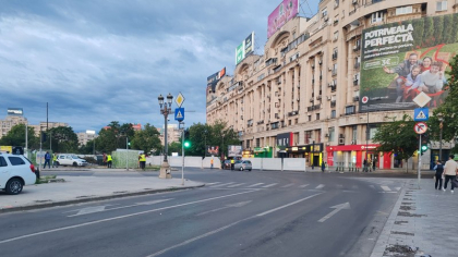 A început prima fază de lucrări la Planșeul Unirii. Care sunt străzile blocate și rutele ocolitoare