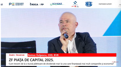 Remus Vulpescu, CEO  BVB : Avem in lucru o Piaţă de Creştere pentru IMM-uri, separată de AeRO, şi vrem să o propunem spre aprobare la ASF în acest an