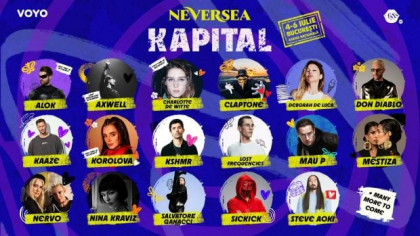 Ce artiști vor urca pe scena de la Neversea Kapital. Anunțul făcut de organizatori