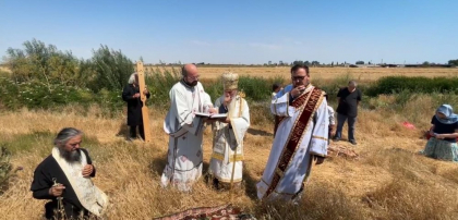 „Dă, Doamne, ploaie!” Arhiepiscopul Teodosie s-a rugat pe câmp, la Cumpăna