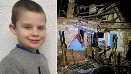 El este băiețelul de 7 ani ucis azi noapte de dronele rusești, în Zaporojie. Mama a săpat cu mâinile goale, ca sa-l scoată de sub dărâmături