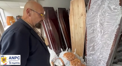 Piedone a descins la firmele de pompe funebre: „Pachetele cu mâncare nu se pun lângă mort”