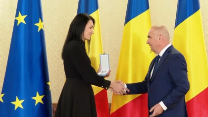 Cristina Neagu, premiată cu Steaua României. Președintele interimar, la a doua medalie oferită pentru un sportiv