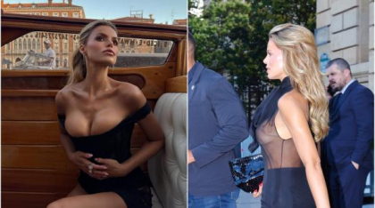 Supermodelul Brooks Nader s-a dus la cină cu Lauren Sanchez îmbrăcată într-o bluză complet transparentă, fără sutien