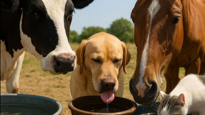 Măsuri obligatorii pentru protejarea animalelor în perioadele de caniculă emise de ANSVSA