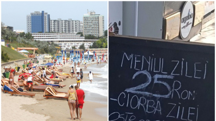 Ce a primit un turist la ‘meniul zilei’, la un restaurant din Neptun. Toată masa a costat 25 de lei