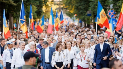 La 35 de ani de la proclamarea suveranității, Chișinăul a marcat momentul printr-un marș