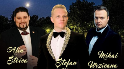 DUELUL TENORILOR – concert în aer liber cu ŞTEFAN von KORCH, ALIN STOICA şi MIHAI URZICANA pe 2 august la Grădina de Vară Herăstrău