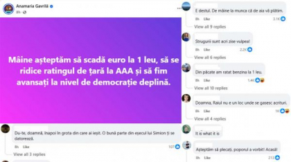 Anamaria Gavrilă, taxată de internauți pentru reacția ironică la victoria lui Nicușor Dan. "Vă urez un somNIC UȘOR!"