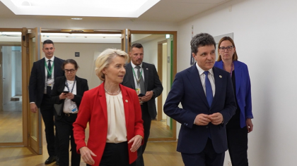 Nicușor Dan, întrevedere cu președintele Comisiei Europene, Ursula von der Leyen