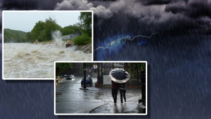 ALERTĂ METEO ANM. Răcire bruscă a vremii, ploi abundente și furtuni în toată țara