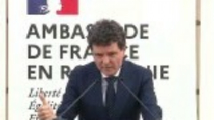 Anunțul președintelui Nicușor Dan, la recepția de Ziua Franței: Franța va trimite întăriri în baza NATO de la Cincu