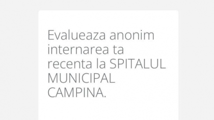 Ministerul Sănătăţii cere pacienţilor externaţi feedback printr-un chestionar, în care întreabă inclusiv dacă li s-au cerut bani