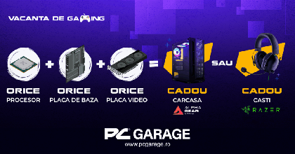 PC Garage îți oferă cadou o pereche de căști gaming sau o carcasă pentru PC