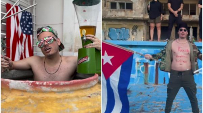 „O satiră grotescă”. Nepotul lui Fidel Castro e departe de imaginea revoluționară: e influencer, are Mercedes și se „scaldă” în bere