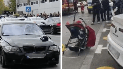 Filmul accidentului de la Apărătorii Patriei! Femeia ucisă pe trecerea de pietoni și-a salvat fetița în ultimul moment
