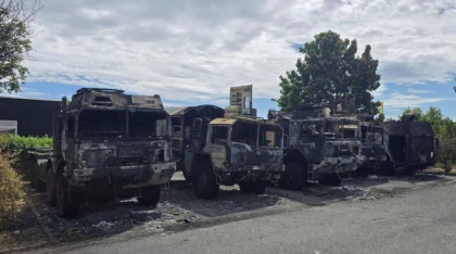 Rusia, suspectată de sabotaj după incendierea camioanelor armatei germane