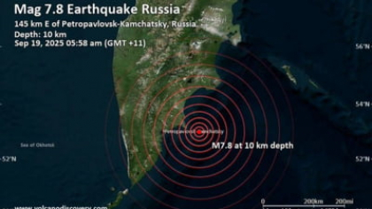 Cutremur cu magnitudine de aproape 8 grade în Rusia. Este alertă de tsunami în regiune