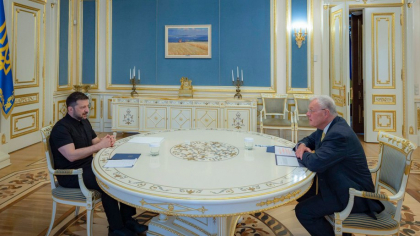 Zelenski s-a întâlnit cu trimisul special al SUA la Kiev: „Moscova nu se va opri decât dacă va fi oprită prin forță”