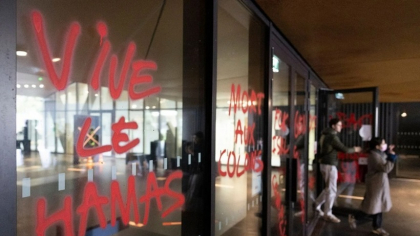 Inscripţii antiisraeliene şi pro-Hamas, la Strasbourg