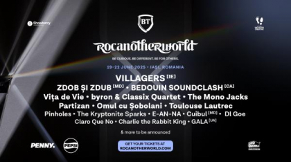 Noi nume în line up-ul ediției aniversare Rocanotherworld.  O ediție de zece (ani) la Iași