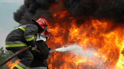 Incendiu la groapa de gunoi de la Aninoasa