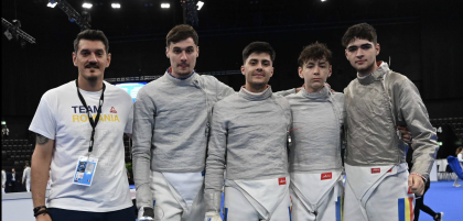 Scrimă: Medalie de bronz la Madrid pentru echipa masculină de sabie a României