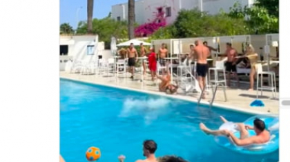 Scene șocante pe insula distracției din Europa. Bătaie între turiști, la o piscină din Ibiza. „Comportament tipic britanic”