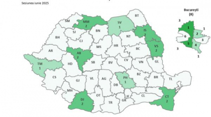 Harta mediilor de 10 la Bac 2025. Numărul elevilor cu rezultat maxim e cel mai mic din ultimii zece ani