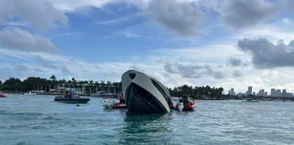 Un iaht de lux Lamborghini s-a scufundat și zeci de influenceri au ajuns în apă, lângă Miami Beach