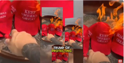 Susținătorii lui Trump au început să-și ardă șepcile MAGA, după ce președintele american a catalogat scandalul Epstein drept „o farsă”