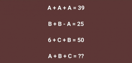 Testul de inteligență care îți întoarce mintea pe toate părțile. Doar cei cu IQ peste 140 pot rezolva această problemă de matematică în 9 secunde!