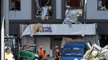 Ambasadorul Rusiei a fost chemat la Ministerul britanic de Externe, după ce clădirea British Council din Kiev a fost lovită de rachete