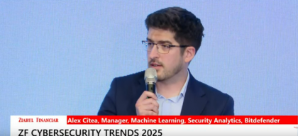 Alex Cîtea, Bitdefender: Din ceea ce vedem noi, aproximativ 70% din atacurile pe care le blocăm la nivelul clienţilor noştri au o componentă care ţin de utilitare, care vin ca parte a sistemului de operare